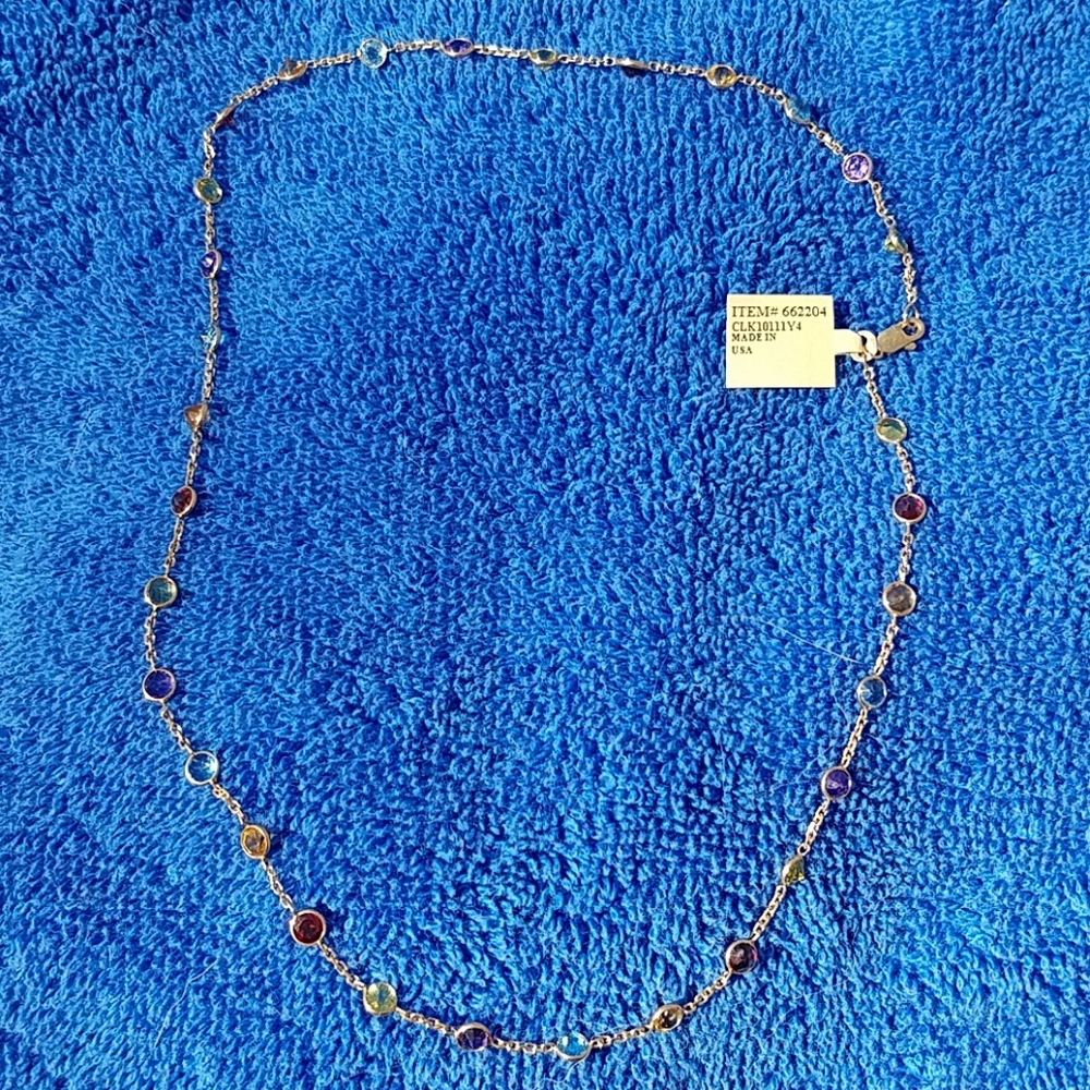 Brand new multi gem necklace